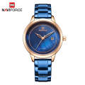 NAVIFORCE 5008 HOT Quartz Woman Watches Top Brand Luxury Wristwatches Women's Fashion Shell Dial Date WristWatch Lady Gift Clock